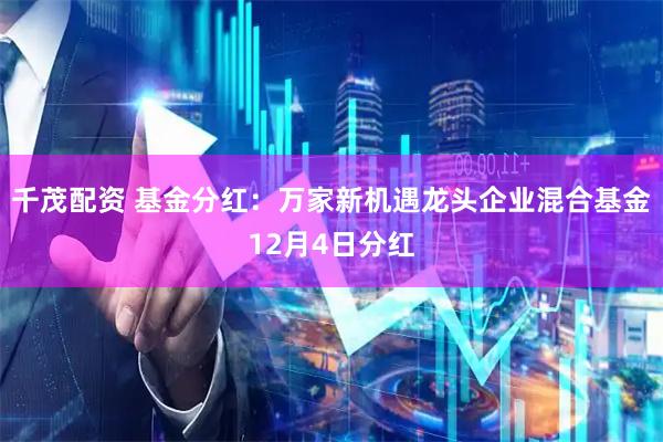 千茂配资 基金分红:万家新机遇龙头企业混合基金12月4日分红