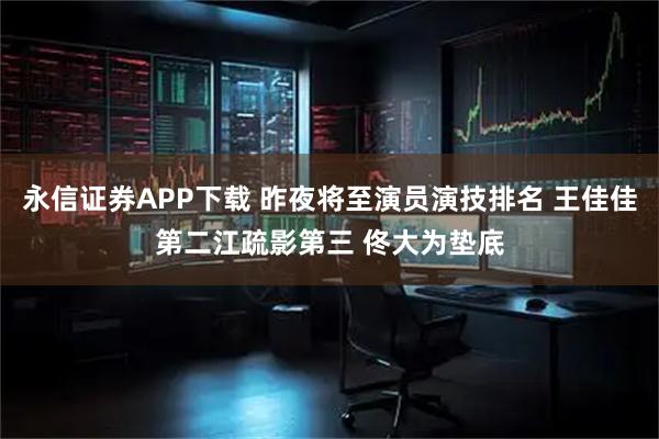 永信证券APP下载 昨夜将至演员演技排名 王佳佳第二江疏影第三 佟大为垫底